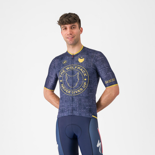 CASTELLI WOLFPACK 1000 VICTORY Short Sleeve Jersey Navy