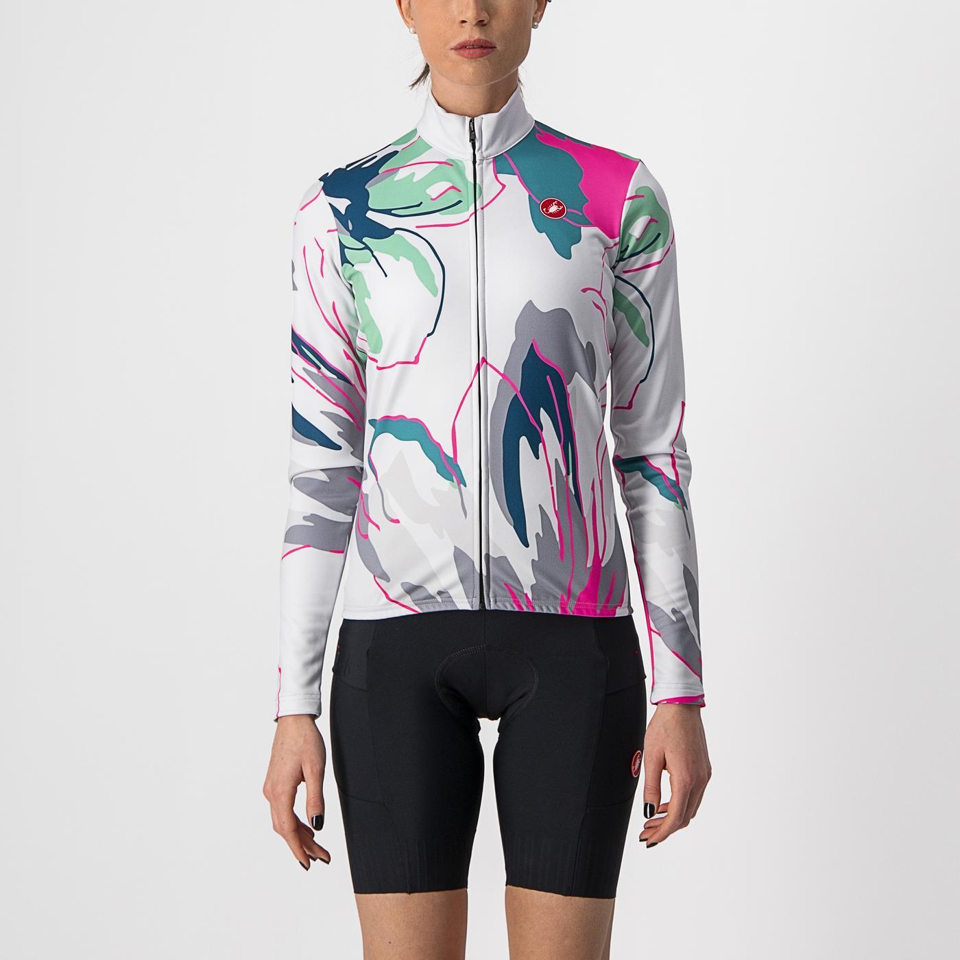 CASTELLI UNLIMITED THERMAL Women's Long Sleeve Jersey Grey/Blue