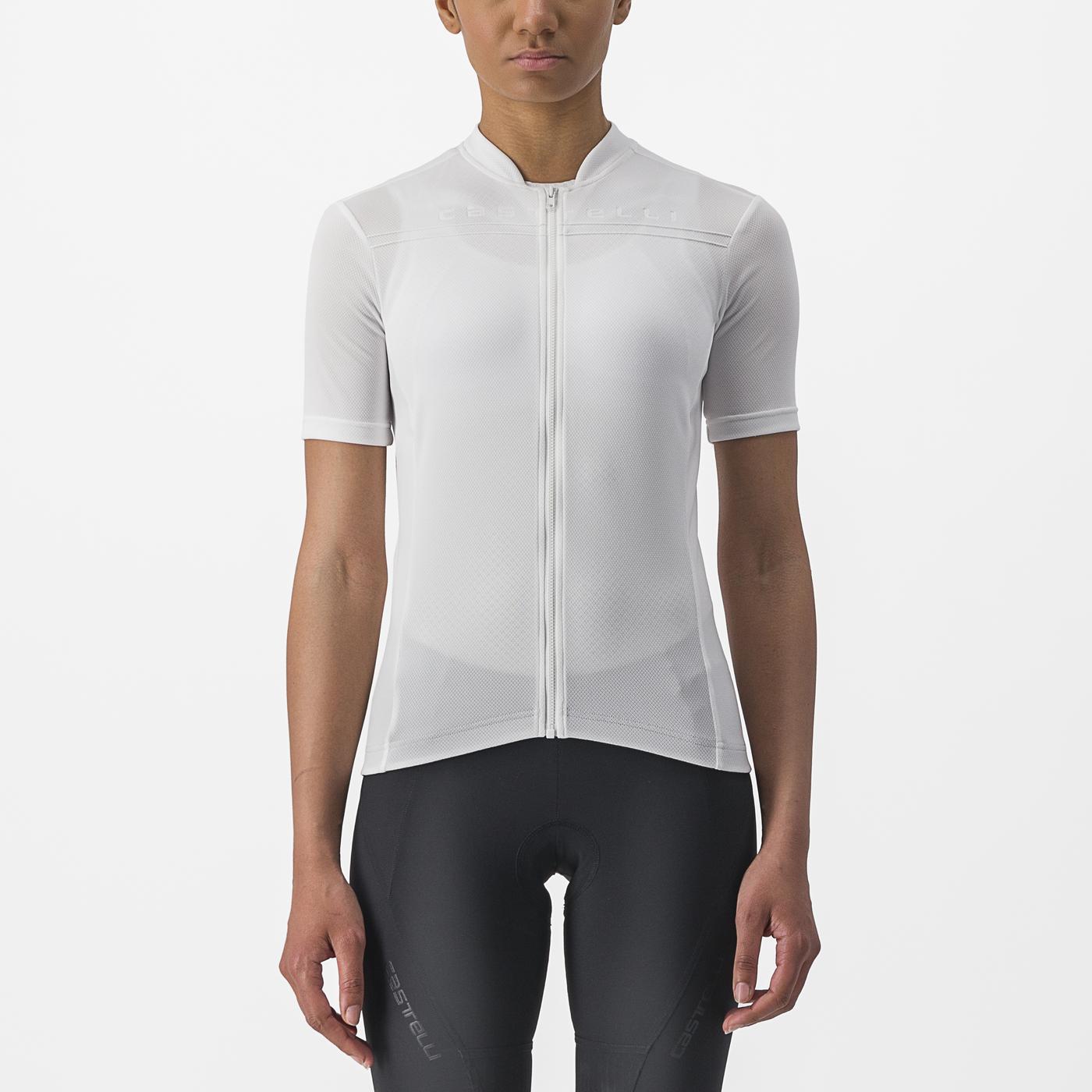 CASTELLI ANIMA 4 Dámský dres s krátkým rukávem White