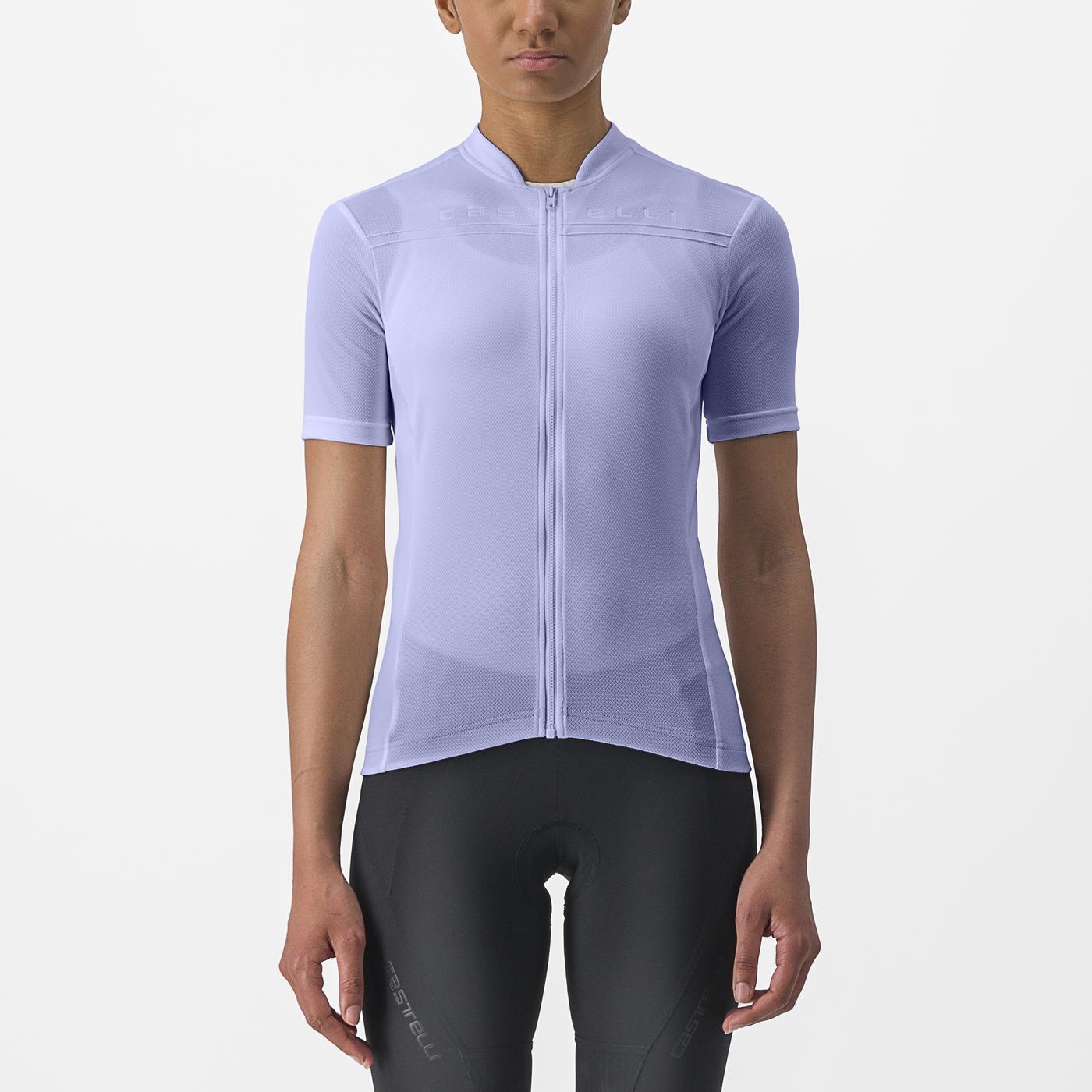 CASTELLI ANIMA 4 Short Sleeve Women's Violet Jersey