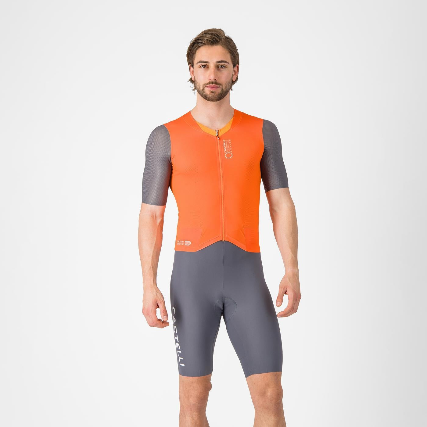 CASTELLI SATURDAY MORNING Kombinéza Orange/Grey