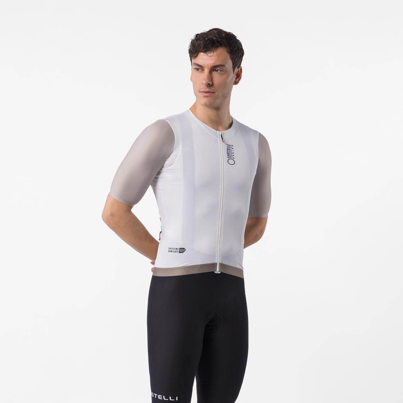 CASTELLI CORRETTO dres s krátkým rukávem Ivory/Clay Jersey