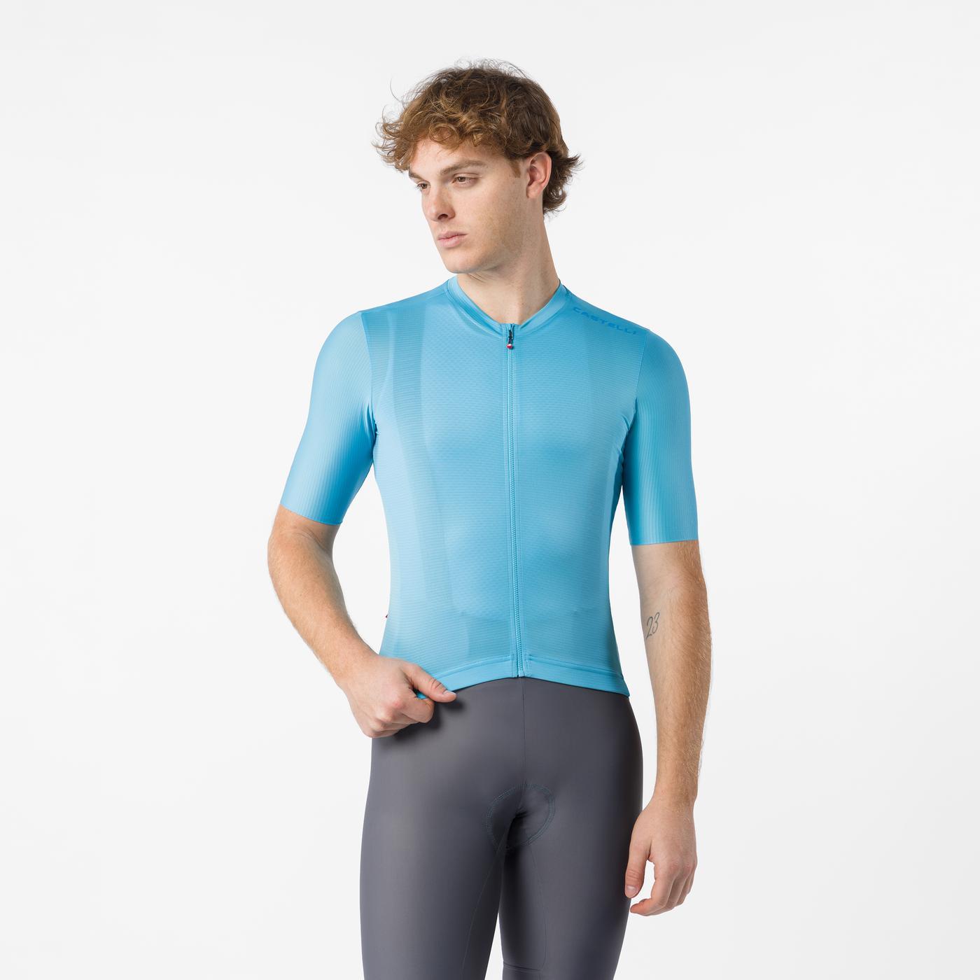 CASTELLI ESPRESSO 2 Short Sleeve Turquoise Jersey