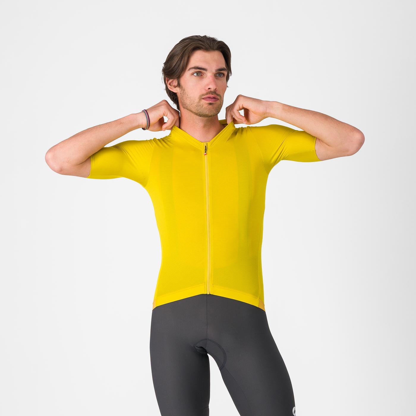 CASTELLI ESPRESSO 2 Short Sleeve Jersey Yellow