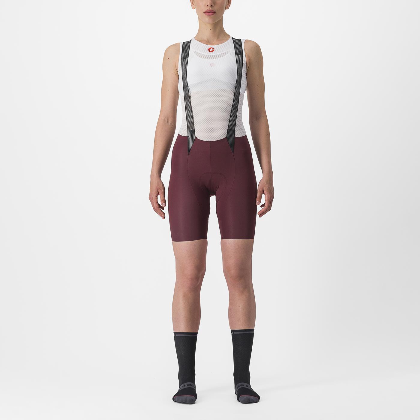 CASTELLI FREE AERO RC W Women's Bib Tight Bordeaux