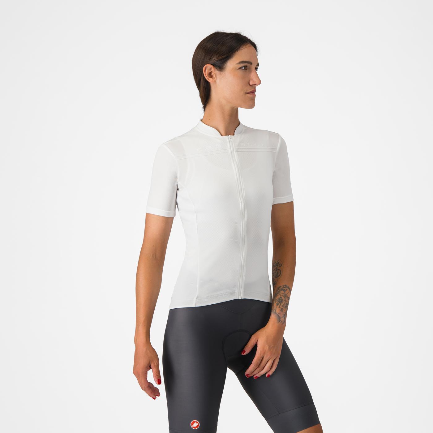 CASTELLI ANIMA 4 Dámský dres s krátkým rukávem White