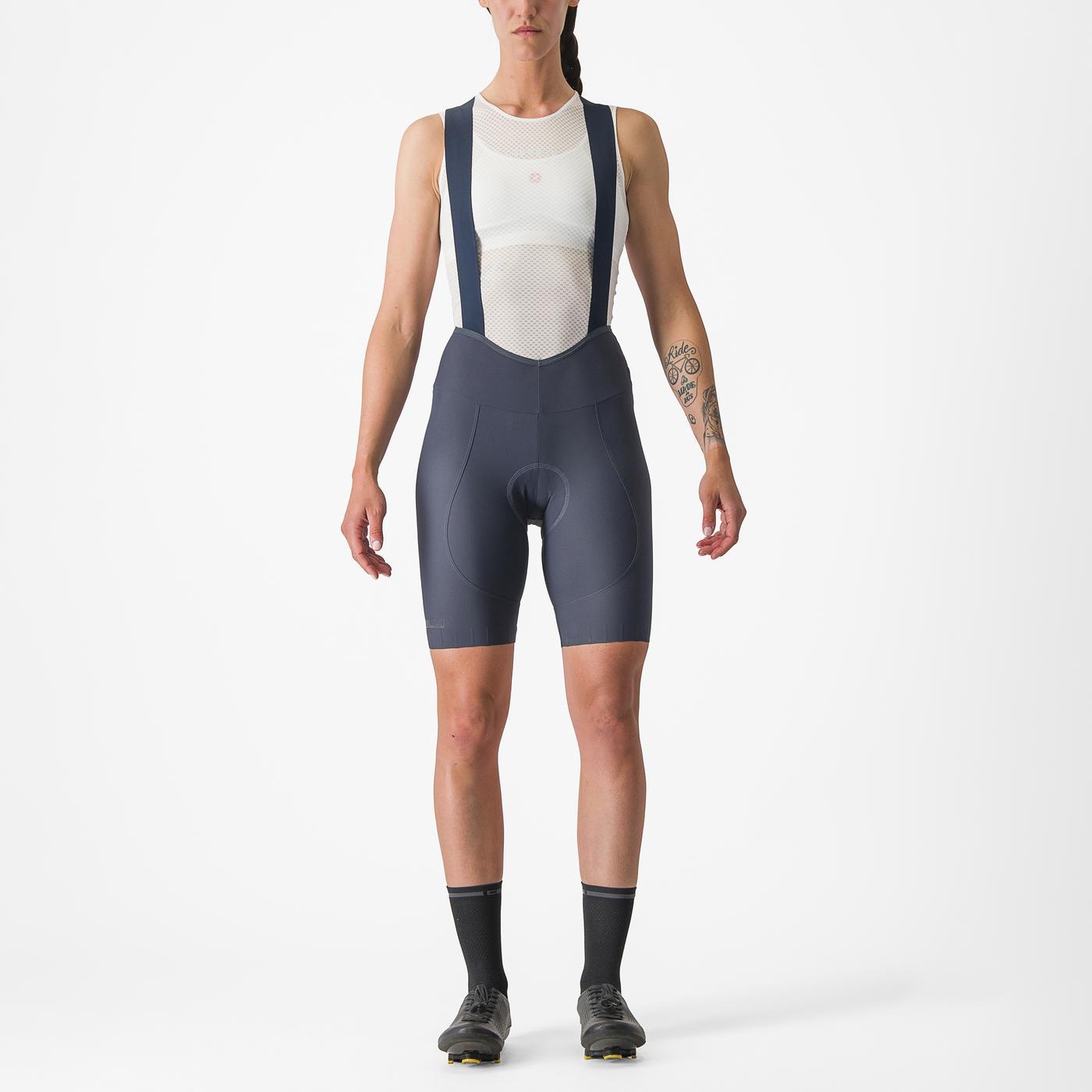 Dámské kalhoty CASTELLI ESPRESSO W DT Blue Bib Tight