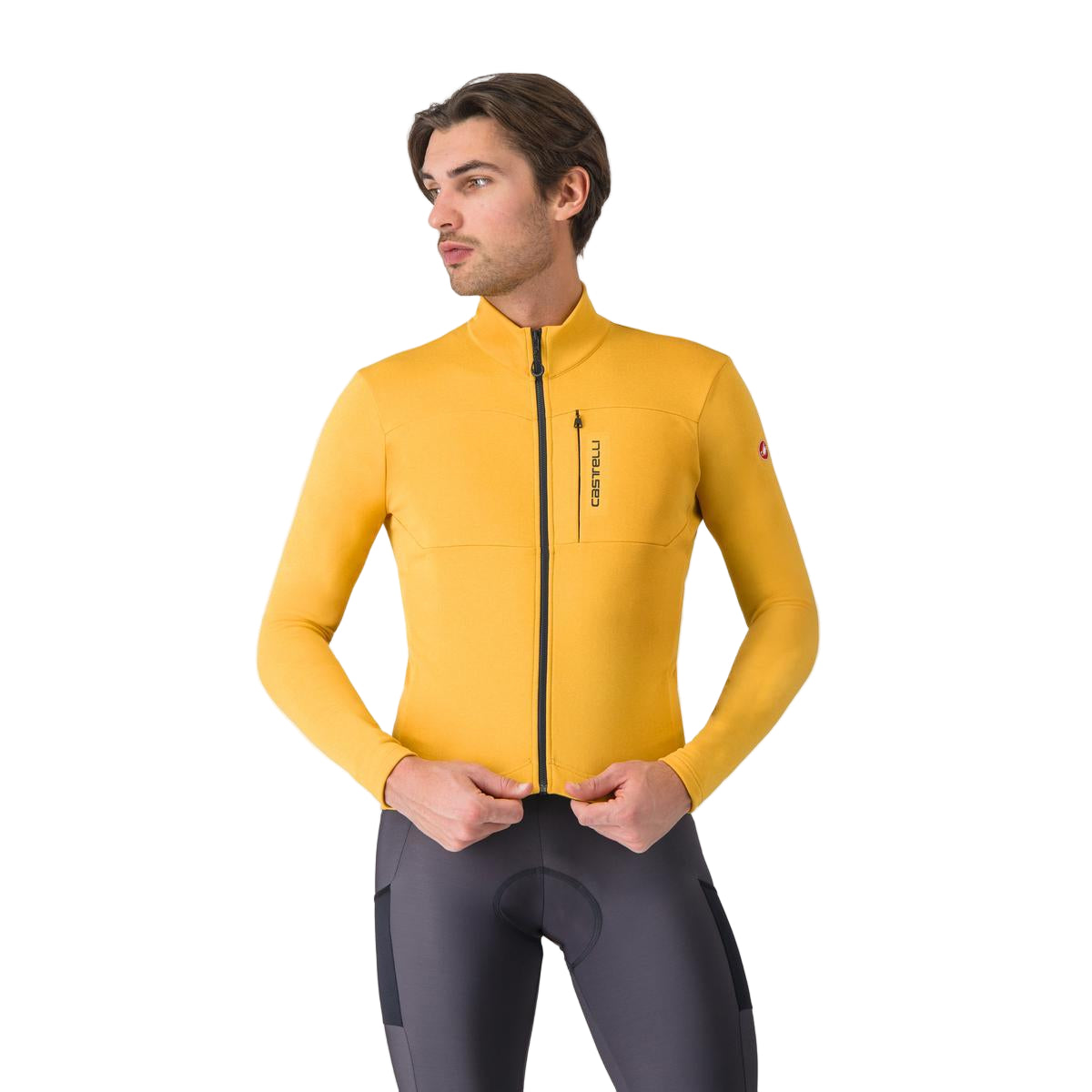 CASTELLI UNLIMITED TRAIL 2 Dres s dlouhým rukávem Yellow/Grey