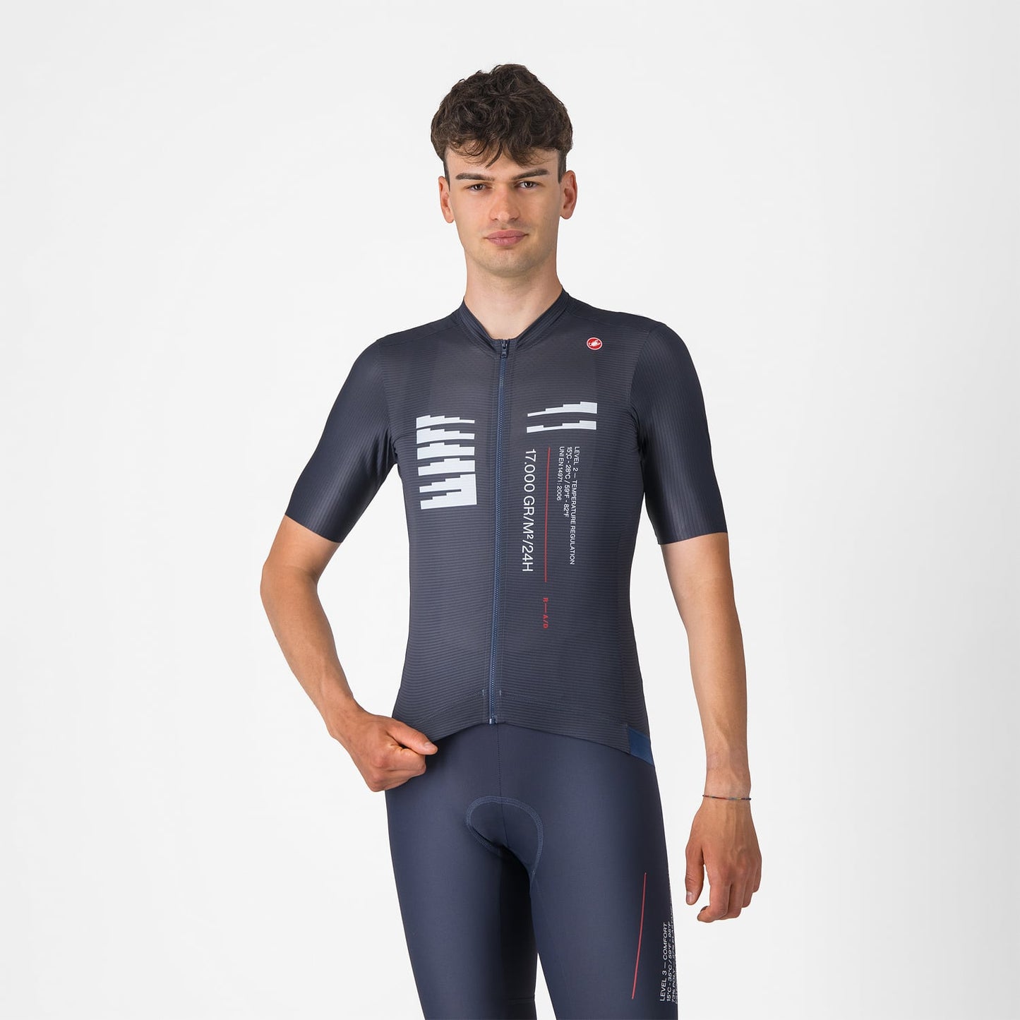 CASTELLI ESPRESSO R--A/D Dres s krátkým rukávem modrý