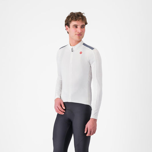 CASTELLI PURO 4 Dres s dlouhým rukávem v barvě slonové kosti