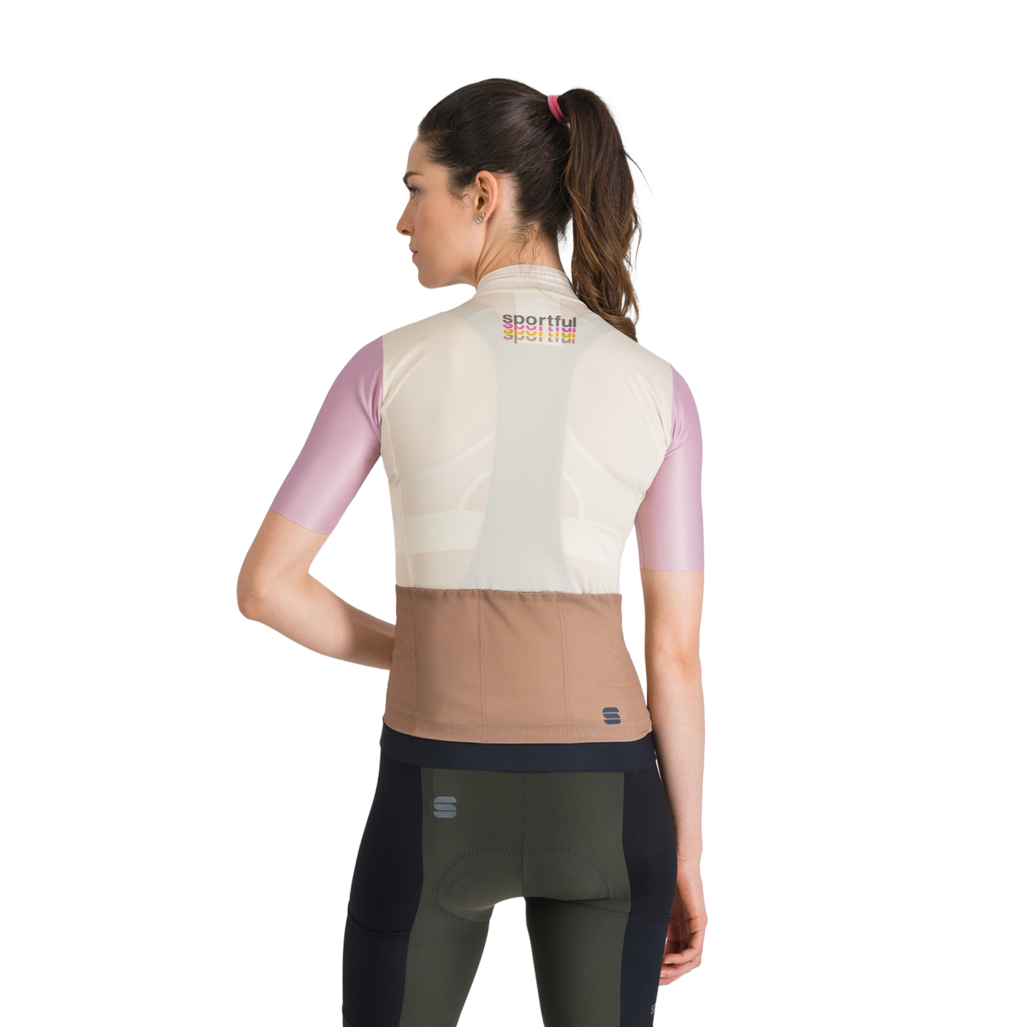 Dámský dres SPORTFUL SUPERGIARA 2 LOGO s krátkým rukávem Cream