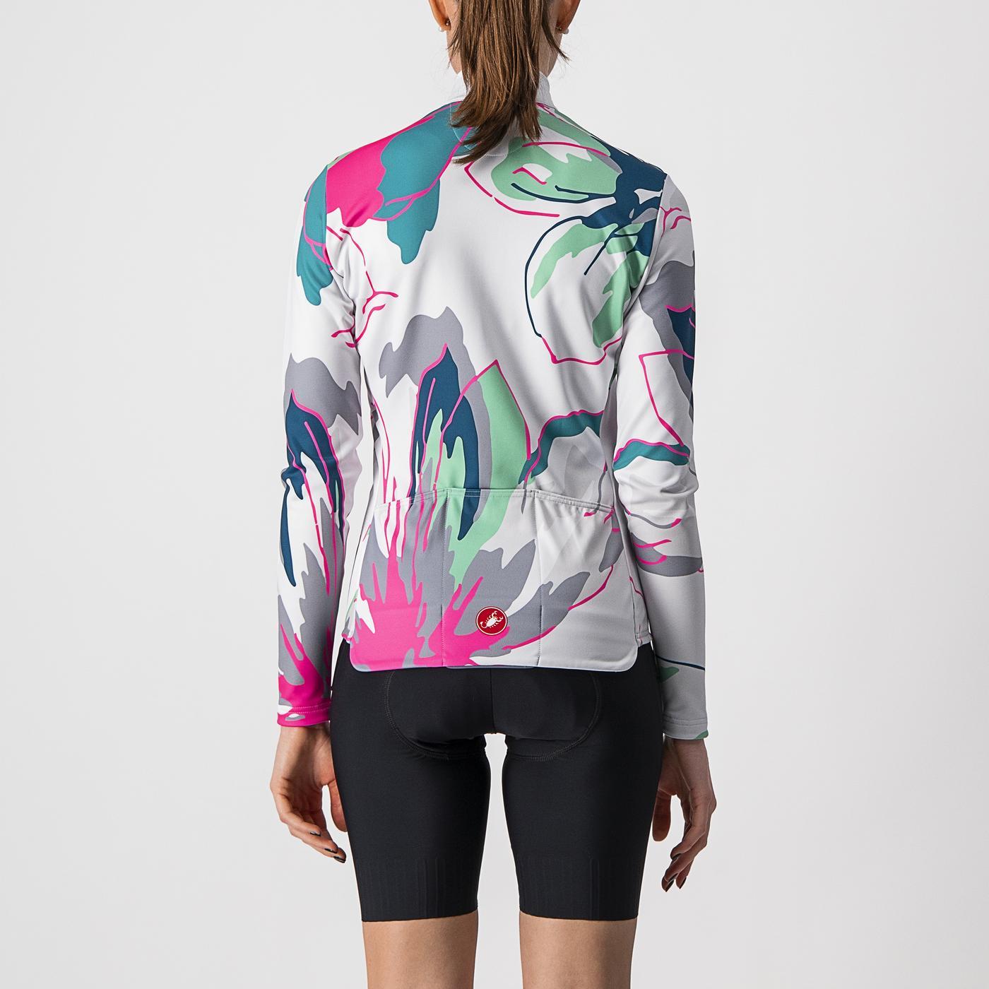 CASTELLI UNLIMITED THERMAL Women's Long Sleeve Jersey Grey/Blue