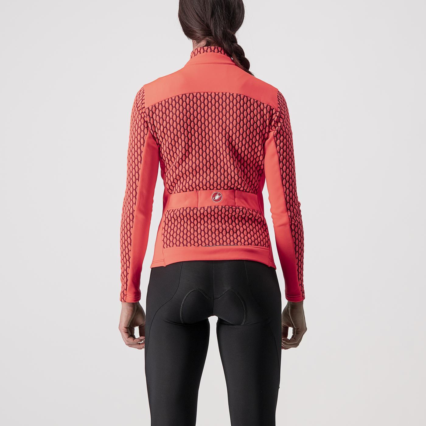 CASTELLI SFIDA 2 Dámský dres s dlouhým rukávem Pink/Bordeaux