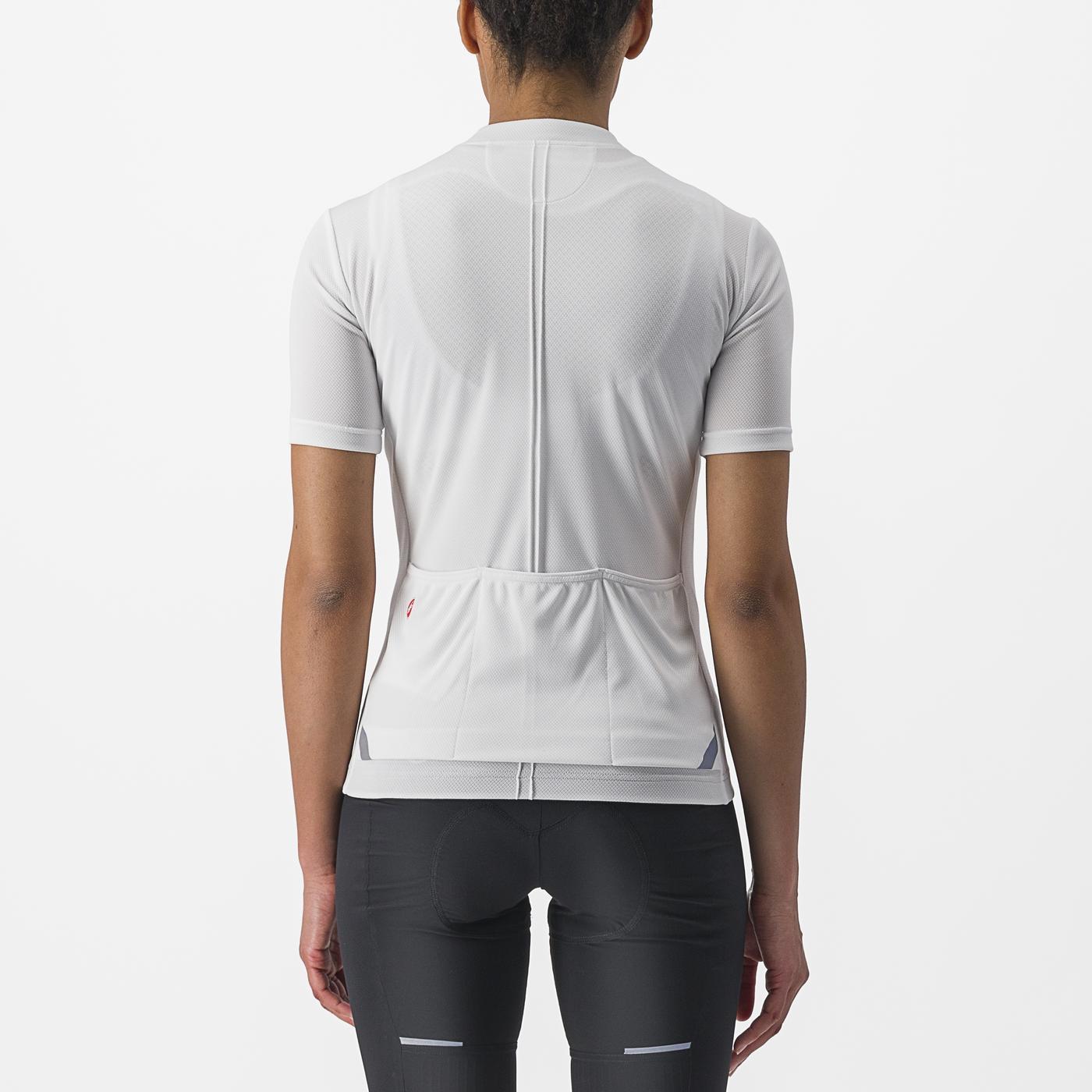 CASTELLI ANIMA 4 Dámský dres s krátkým rukávem White