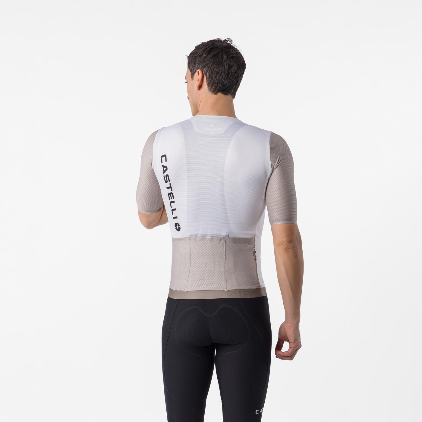 CASTELLI CORRETTO dres s krátkým rukávem Ivory/Clay Jersey