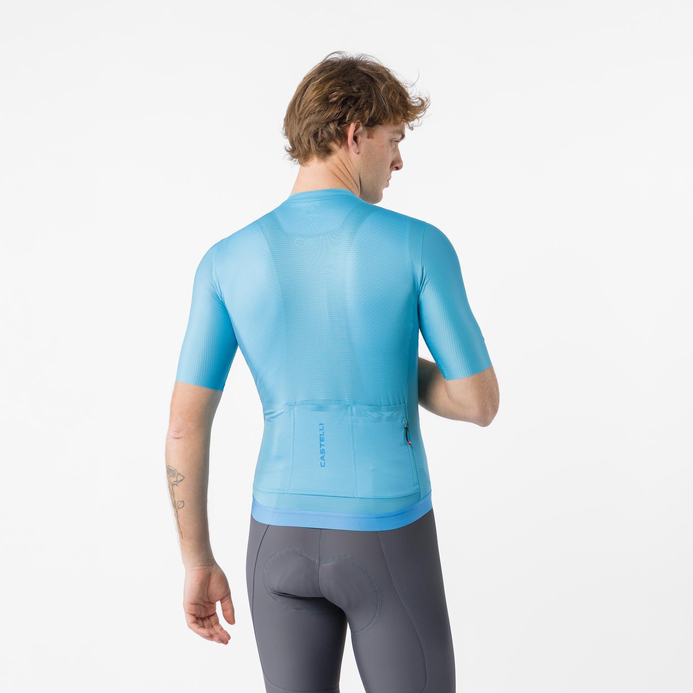 CASTELLI ESPRESSO 2 Short Sleeve Turquoise Jersey