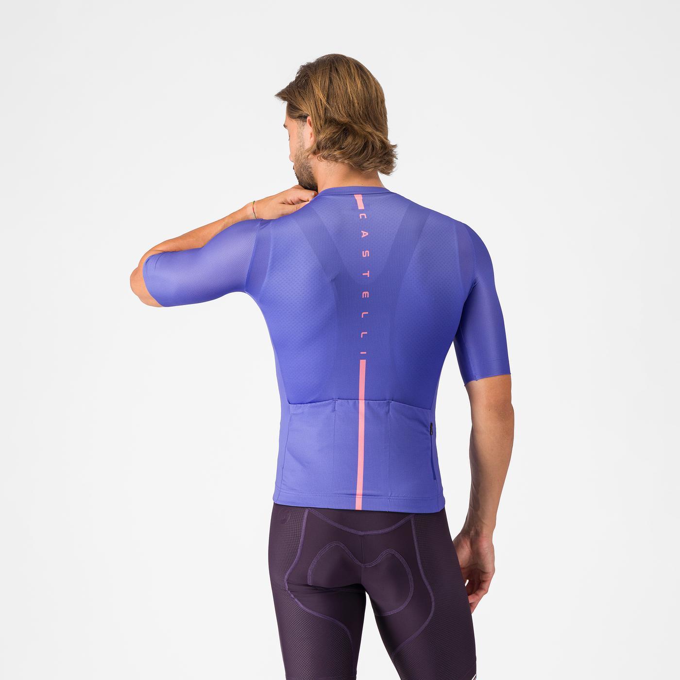 CASTELLI DRITTONE LOGO Short Sleeve Jersey Purple