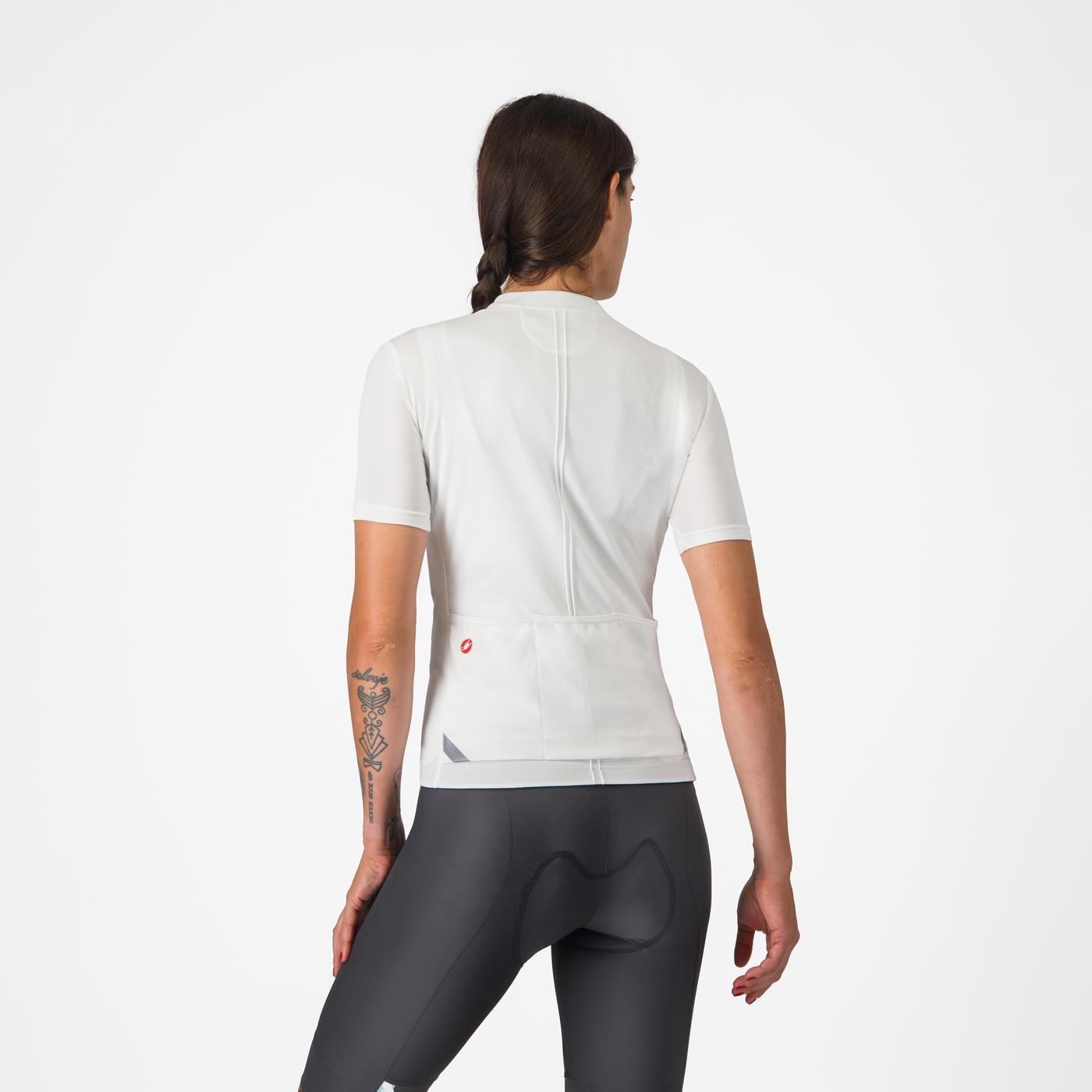CASTELLI ANIMA 4 Dámský dres s krátkým rukávem White