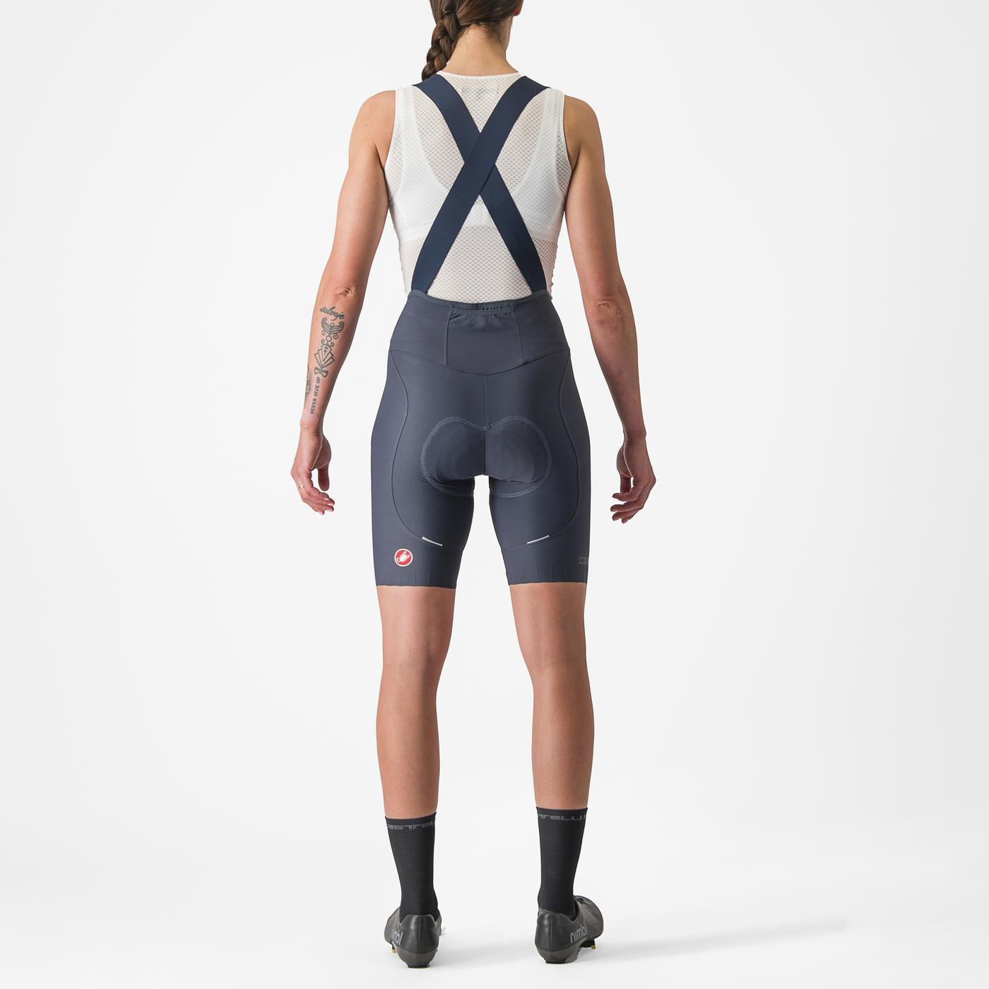 Dámské kalhoty CASTELLI ESPRESSO W DT Blue Bib Tight