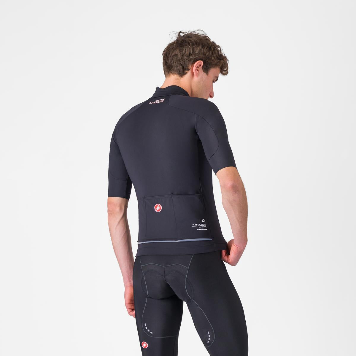 CASTELLI DO.DI.CI. Bunda Černá s krátkým rukávem