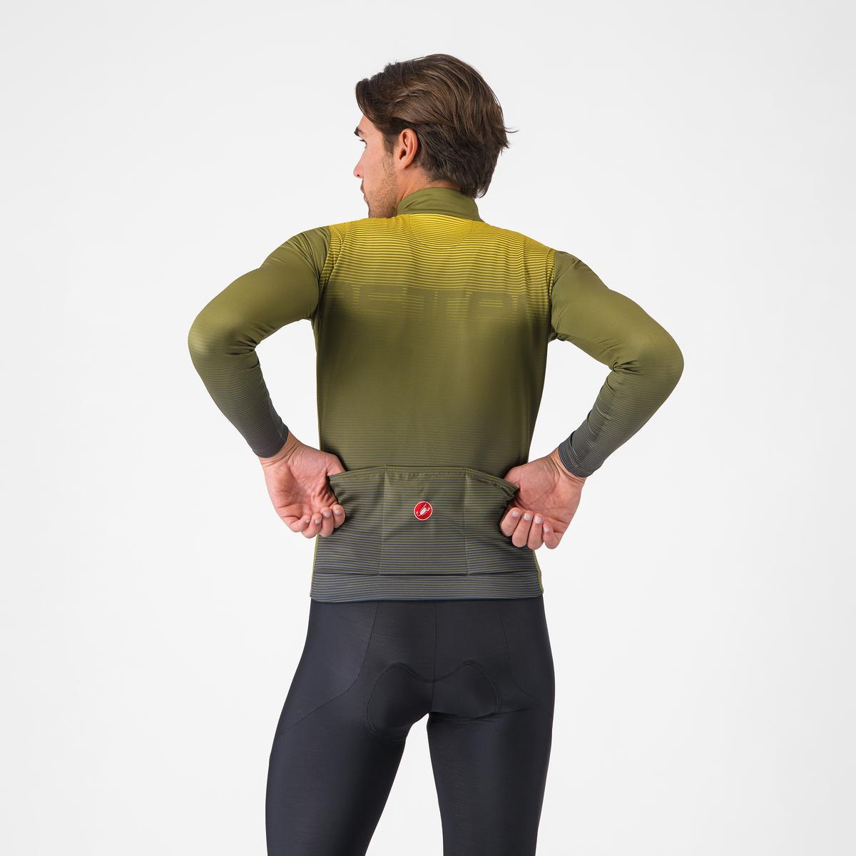 CASTELLLI APICE THERMAL Long Sleeve Jersey Blue/Mango Mojito