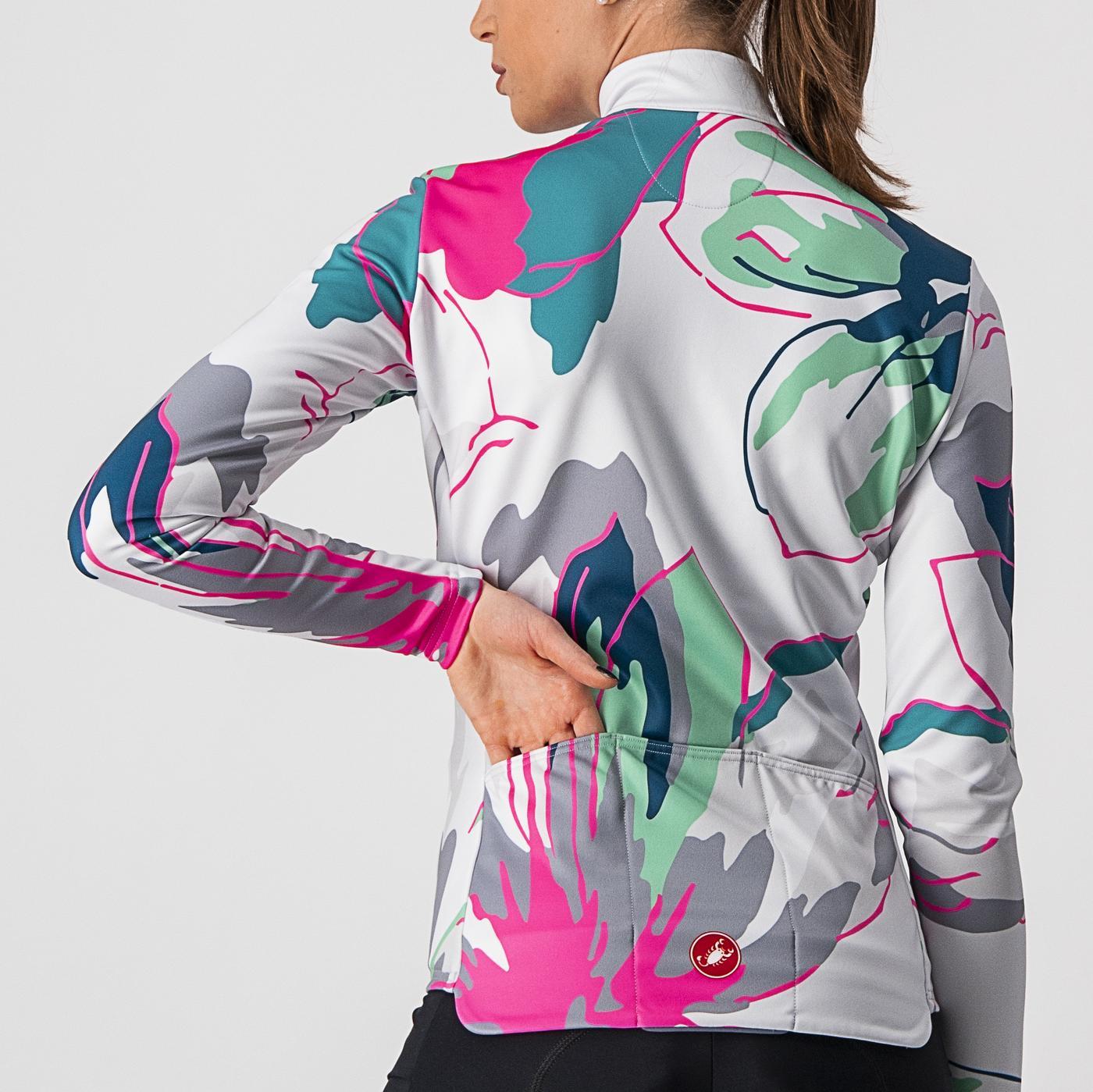 CASTELLI UNLIMITED THERMAL Women's Long Sleeve Jersey Grey/Blue