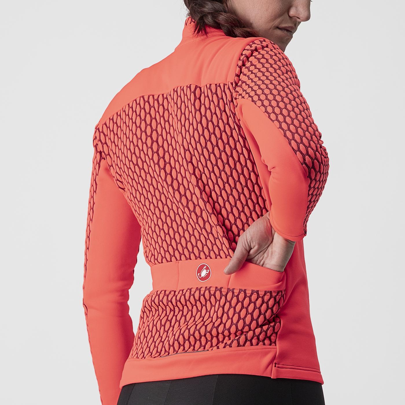 CASTELLI SFIDA 2 Dámský dres s dlouhým rukávem Pink/Bordeaux