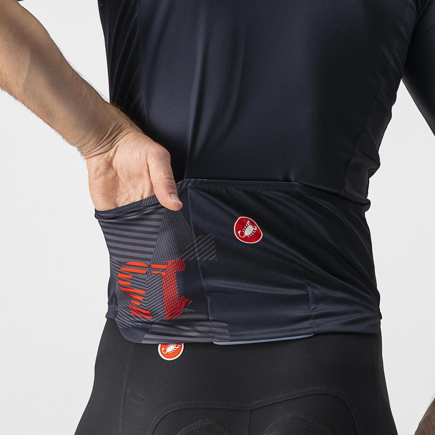 CASTELLI 13 SCREEN Short Sleeve Jersey Blue/Red