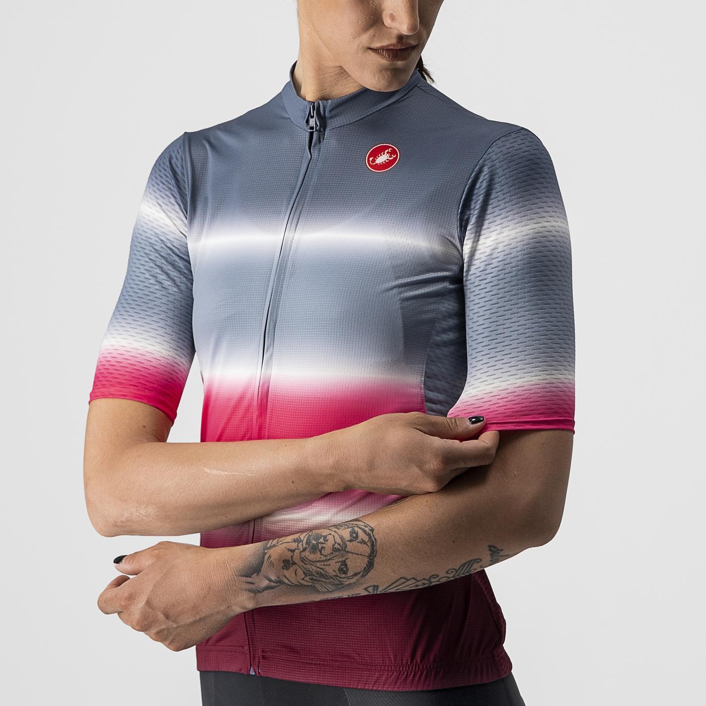 CASTELLI DOLCE Dres s krátkým rukávem Blue/Bordeaux