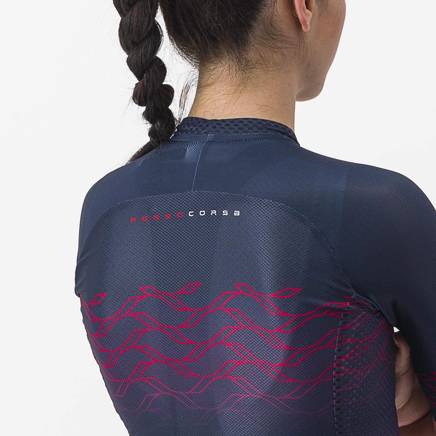 CASTELLI CLIMBER'S 2.0 Dámský dres s krátkým rukávem modrý/bílý