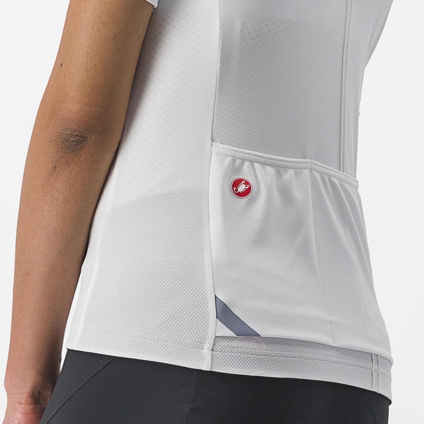 CASTELLI ANIMA 4 Dámský dres s krátkým rukávem White