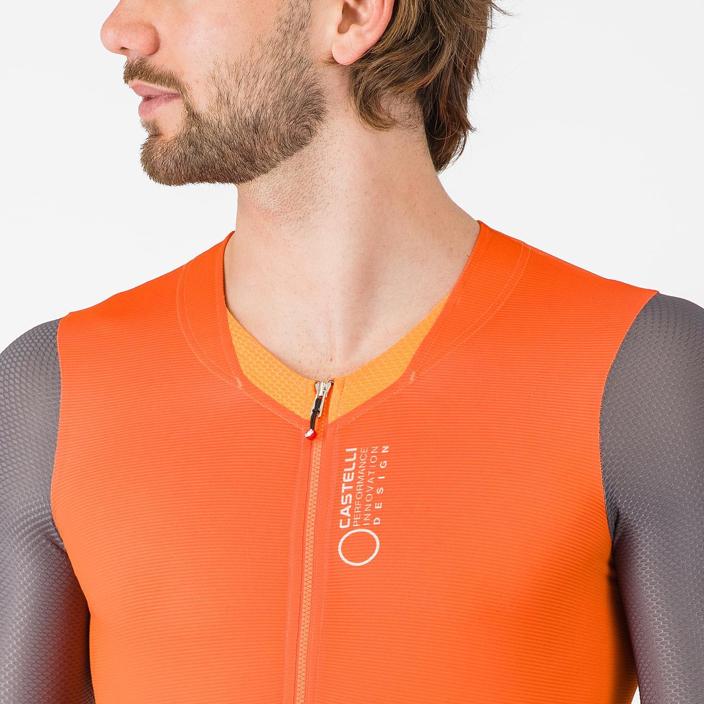 CASTELLI SATURDAY MORNING Kombinéza Orange/Grey