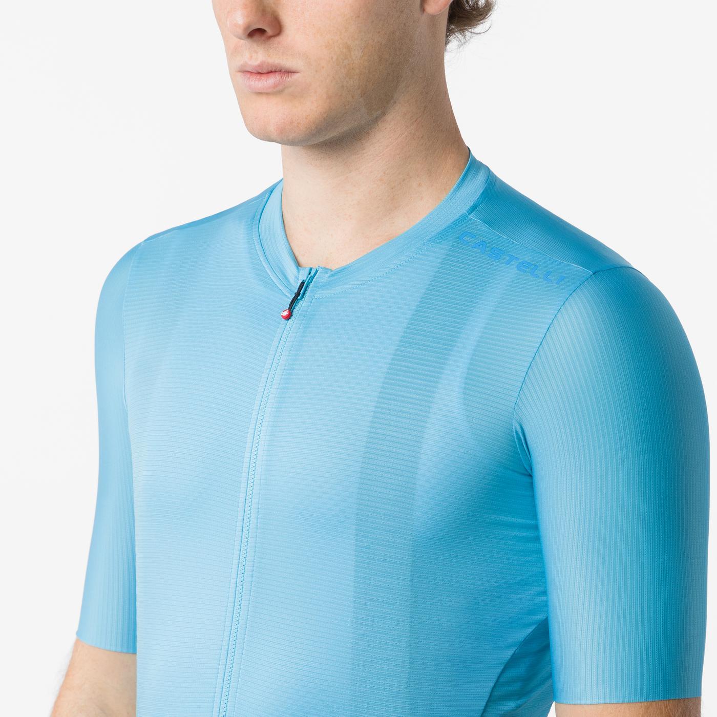 CASTELLI ESPRESSO 2 Short Sleeve Turquoise Jersey