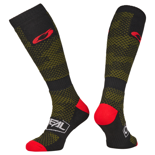 Ponožky O'NEAL PRO MX COVERT černé/zelené