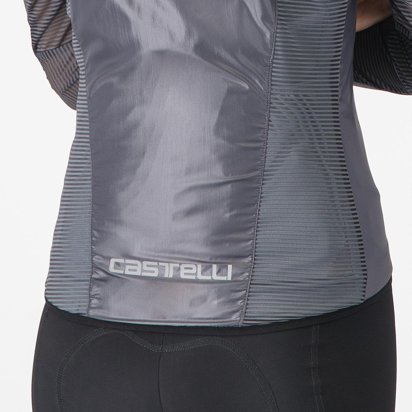CASTELLI ARIA SHELL Bunda dámská tmavě šedá