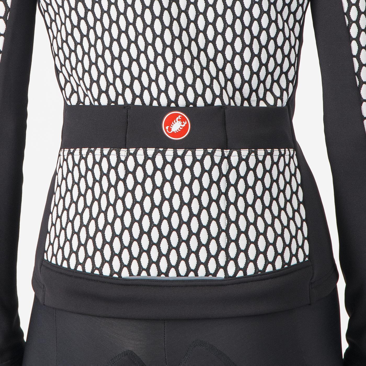 CASTELLI SFIDA 2 Dámský dres s dlouhým rukávem Black/White