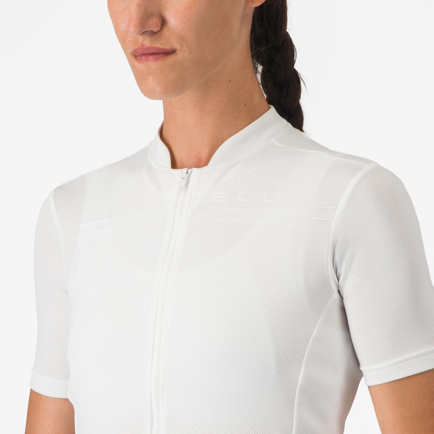 CASTELLI ANIMA 4 Dámský dres s krátkým rukávem White