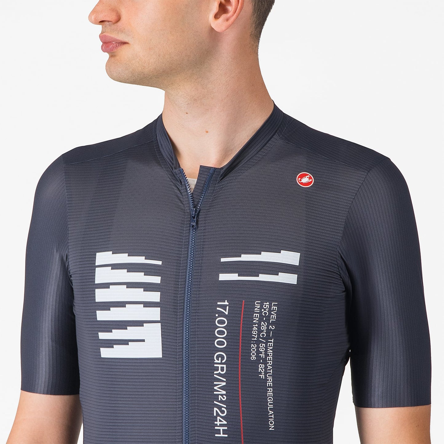 CASTELLI ESPRESSO R--A/D Dres s krátkým rukávem modrý