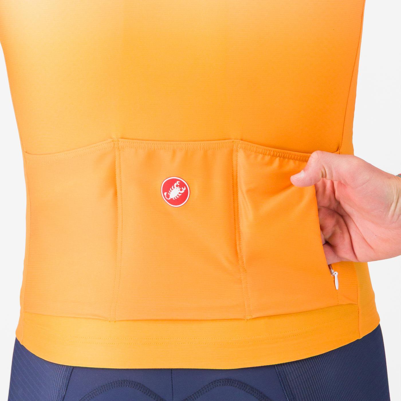 CASTELLI UPF dres s krátkým rukávem Orange