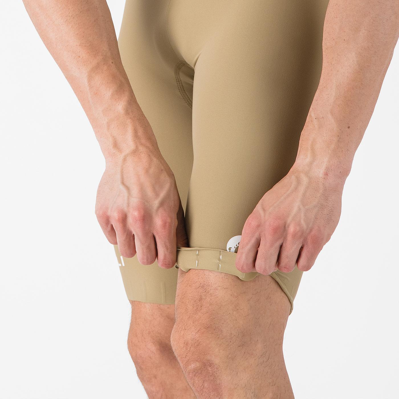 CASTELLI ESPRESSO 2 Béžové kraťasy Elmwood Bib Short