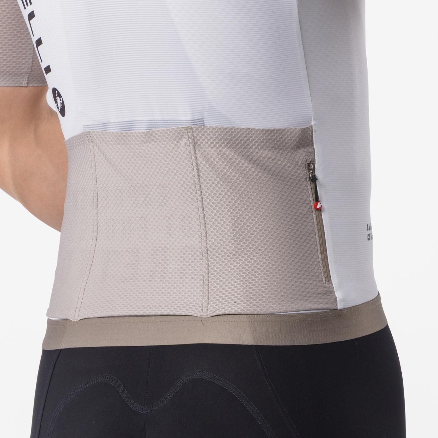 CASTELLI CORRETTO dres s krátkým rukávem Ivory/Clay Jersey