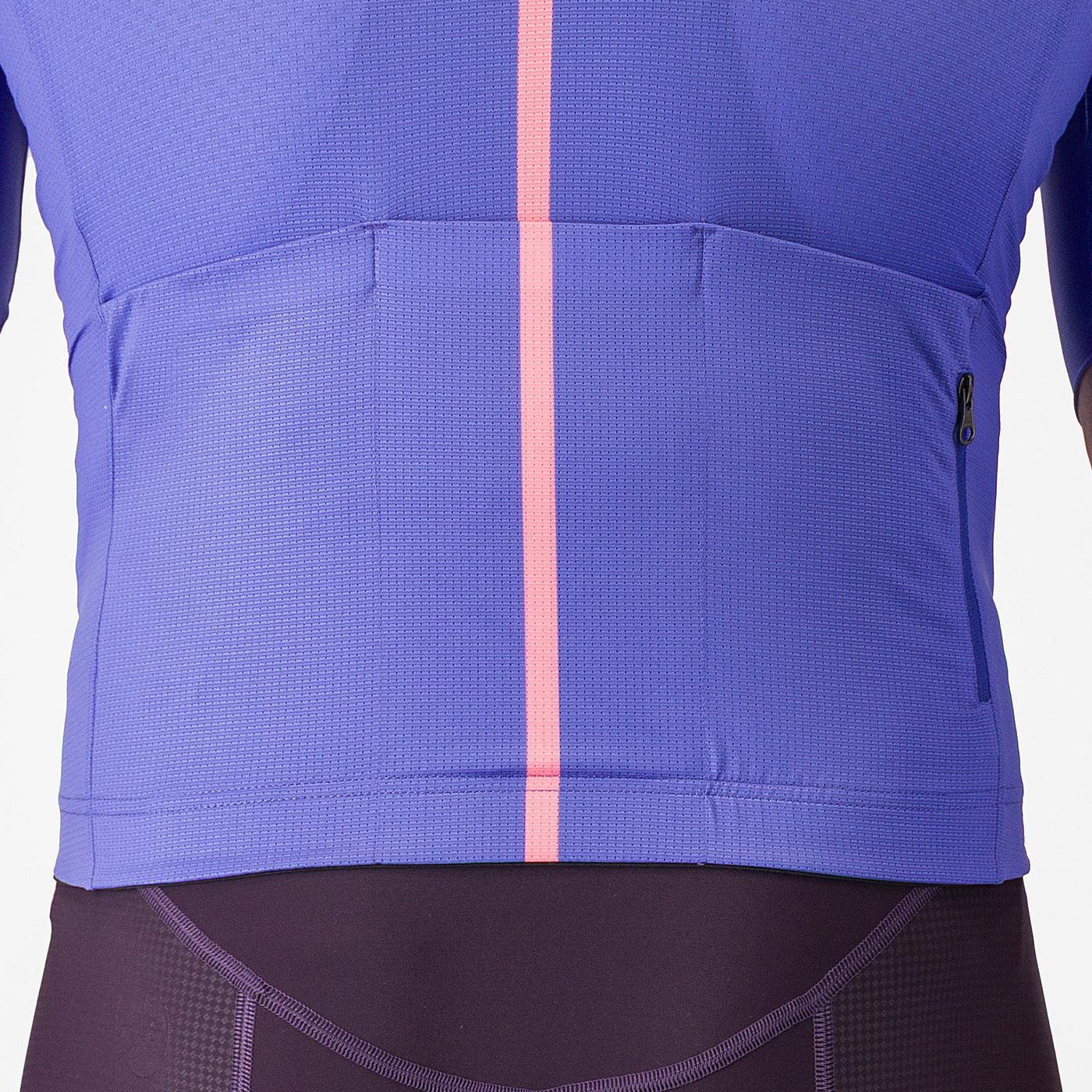 CASTELLI DRITTONE LOGO Short Sleeve Jersey Purple