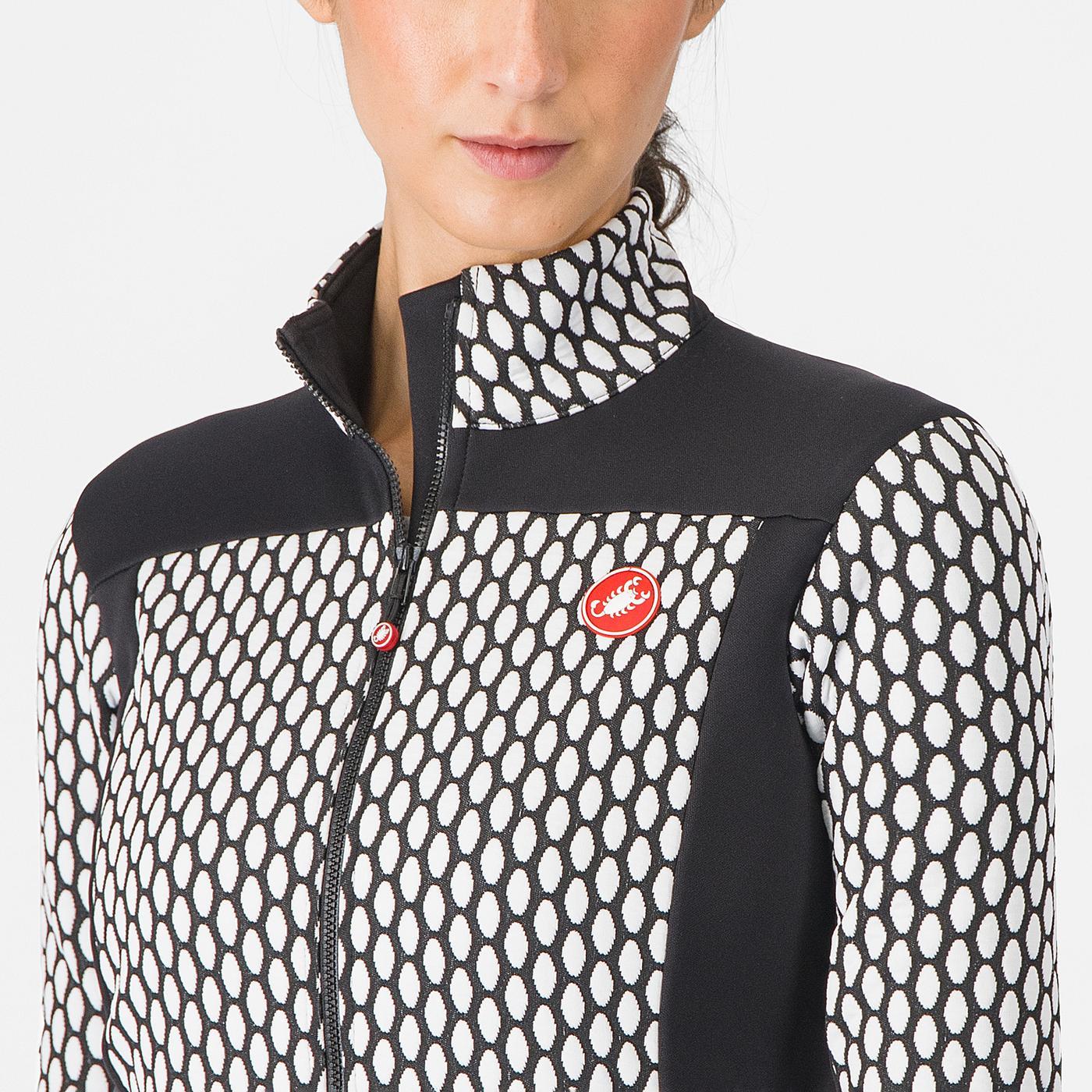 CASTELLI SFIDA 2 Dámský dres s dlouhým rukávem Black/White