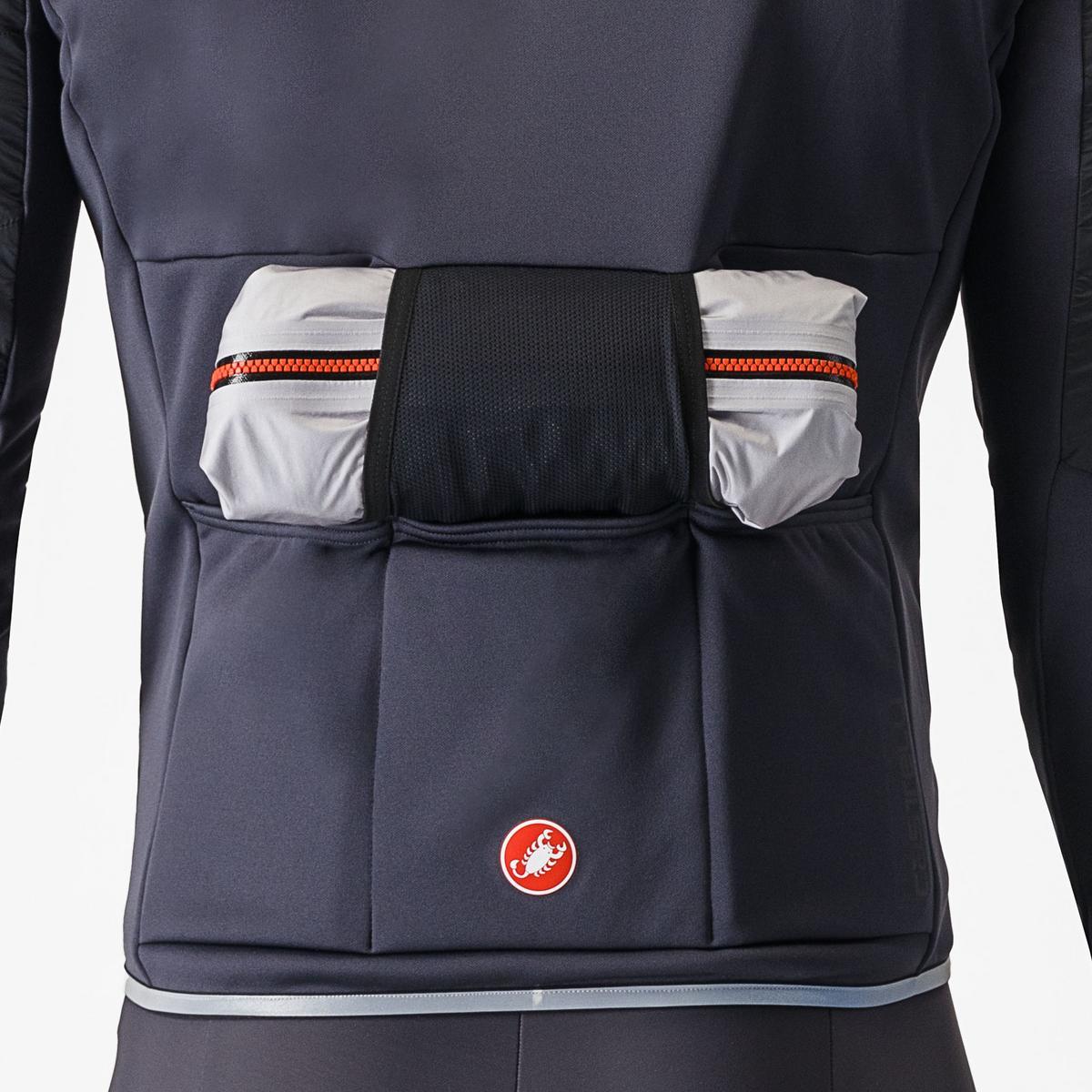CASTELLI UNLIMITED Bunda černá/šedá
