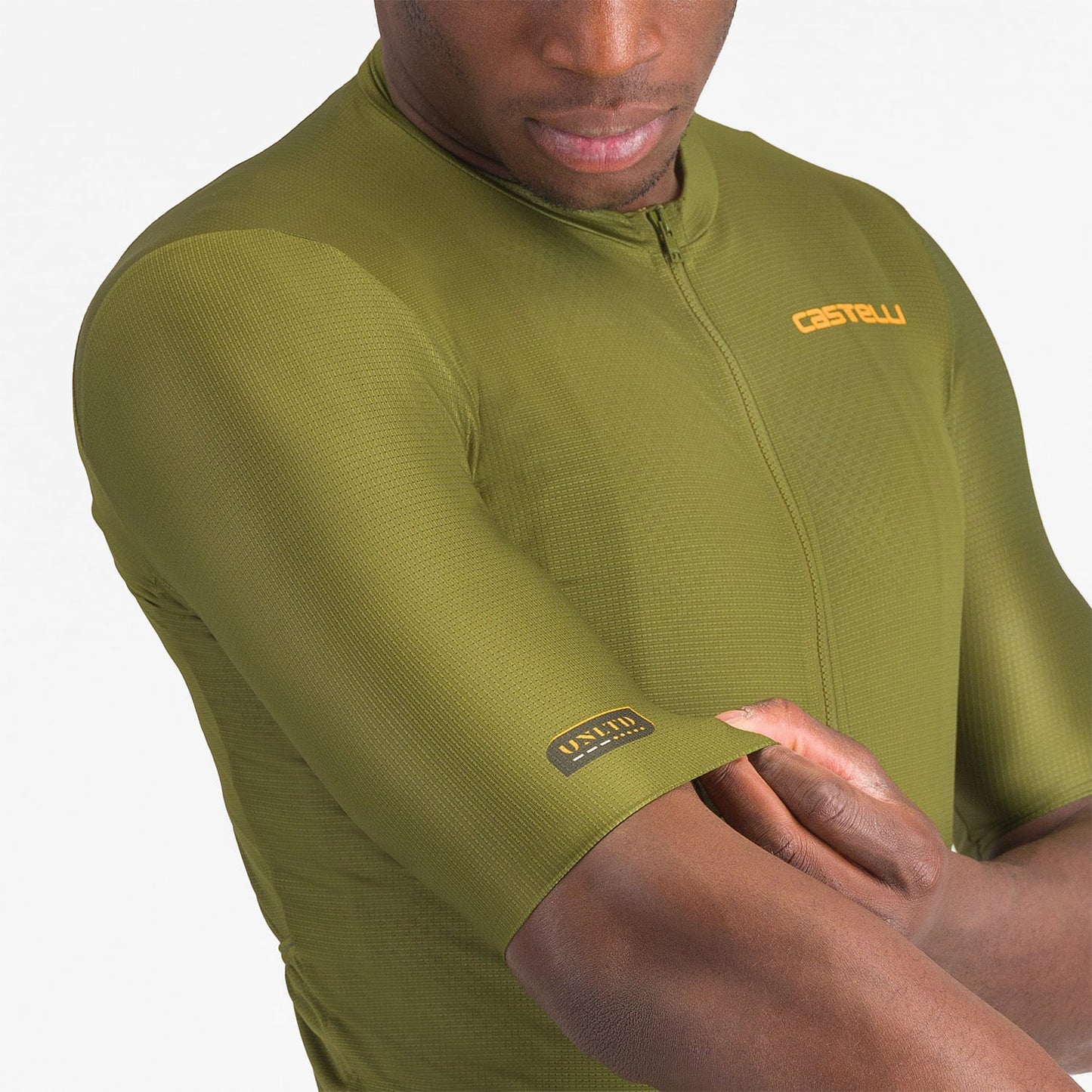 CASTELLI UNLIMITED ENTRATA 3 Dres s krátkým rukávem Khaki