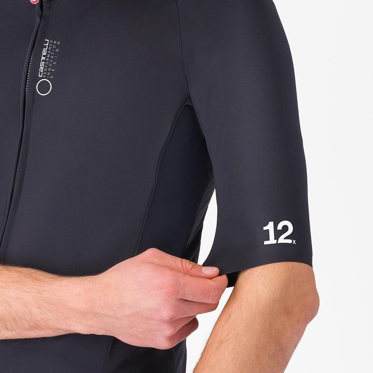 CASTELLI DO.DI.CI. Bunda Černá s krátkým rukávem