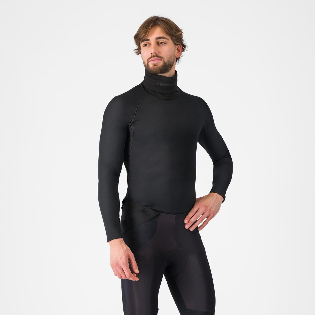 CASTELLI FLANDERS 2 HIGH NECK WARMER Spodní prádlo s dlouhým rukávem černé