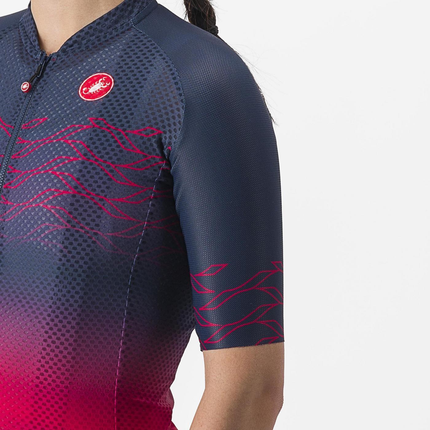 CASTELLI CLIMBER'S 2.0 Dámský dres s krátkým rukávem modrý/bílý