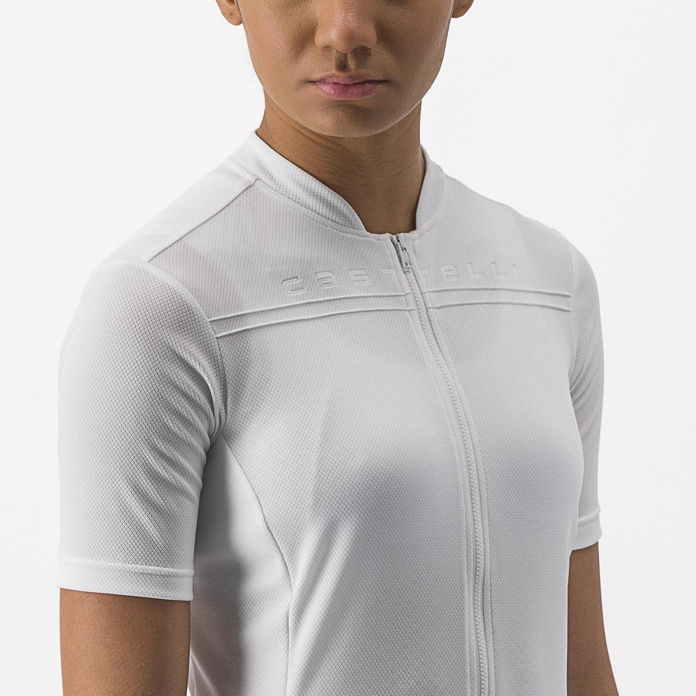 CASTELLI ANIMA 4 Dámský dres s krátkým rukávem White