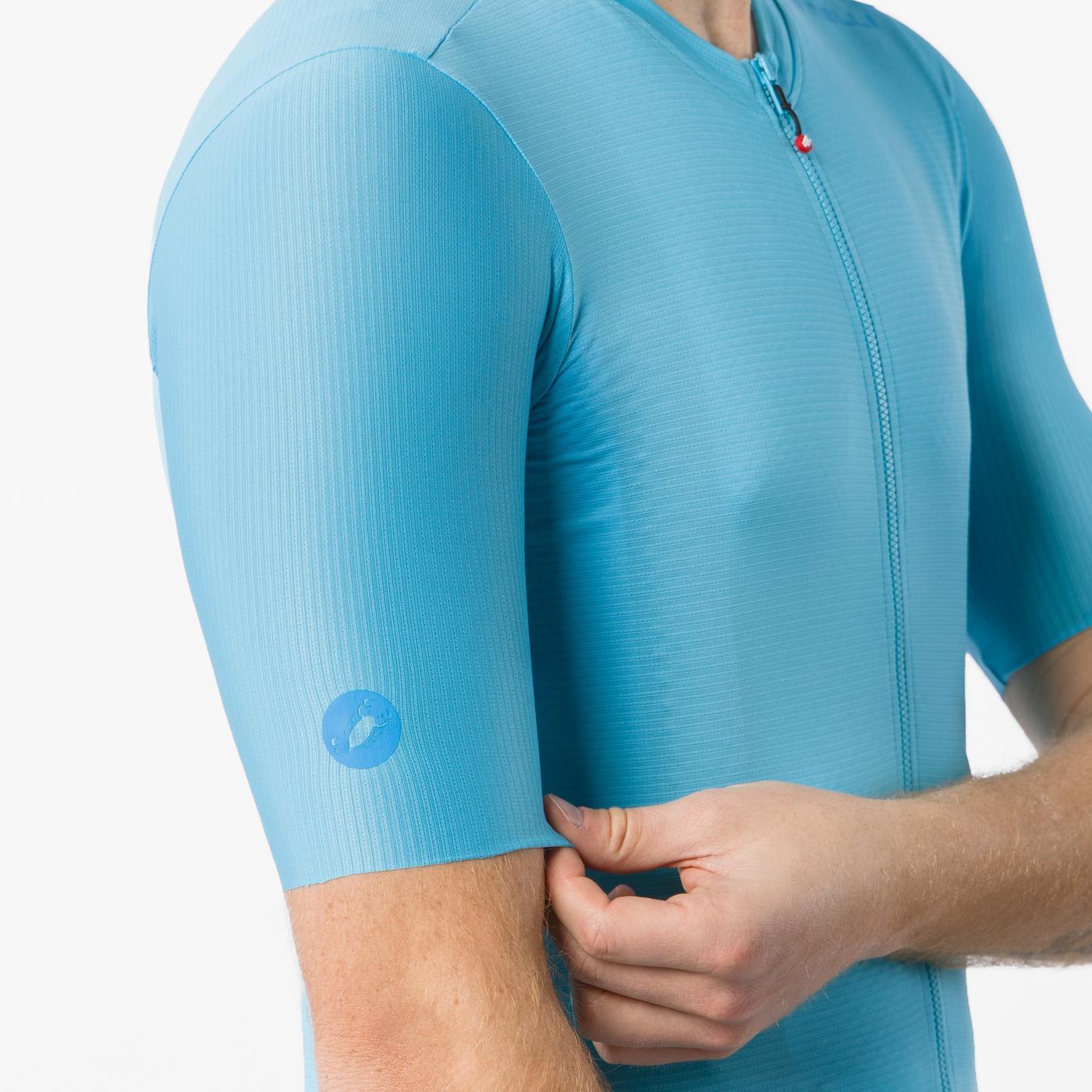 CASTELLI ESPRESSO 2 Short Sleeve Turquoise Jersey